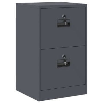 Vidaxl Kabinet za datoteke s predalom Antracit 45,5 x 42 x 74,5 cm