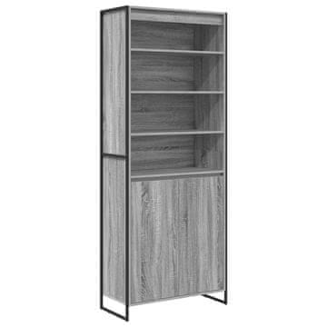 Vidaxl Visoke omare Siva Sonoma 79 x 36 x 200 cm Konstruiran les