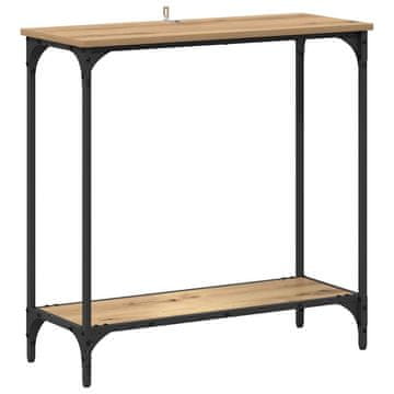 Vidaxl Konzolna miza artisan hrast 75 x 30.5 x 75 cm Konstruiran les