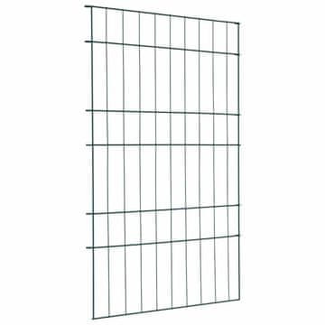Vidaxl Komplet ograje za ribnik 8 szt. Zelena 50 x 80 cm Jeklo