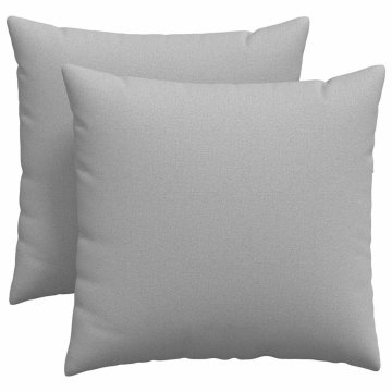 Vidaxl Blazine za kavč 2 szt. Oblačno siva 45 x 45 cm blago