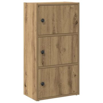 Vidaxl Knjižna omara artisan hrast 40x24x77 cm inženirski les