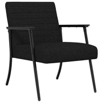 Vidaxl fotelj Črna 59 x 75 x 78 cm blago