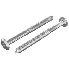 Vidaxl Pohištveni vijaki 2 szt. srebrna M6 x 70 mm Jeklo