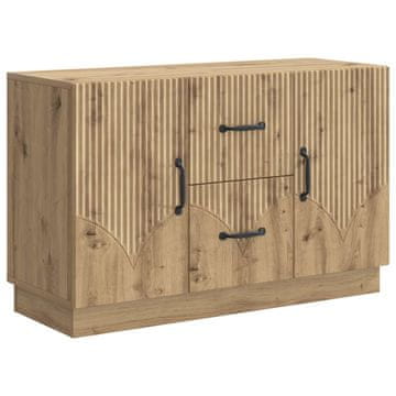 Vidaxl Strani šal Artisan hrast 89 x 34,5 x 57 cm Inženirski les
