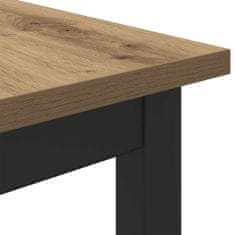 Vidaxl Jedilne mize 70 x 70 x 75 cm Inženirski les Artisan hrast