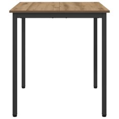 Vidaxl Jedilne mize 70 x 70 x 75 cm Inženirski les Artisan hrast