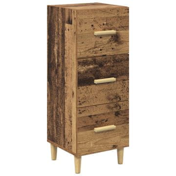 Vidaxl Strani šal Star les 34.5 x 34 x 90 cm Konstruiran les