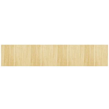 Vidaxl Preproga pravokotna svetlo naravna 80x400 cm bambus