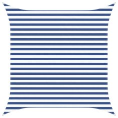 Vidaxl Sončno platno Modra in bela 3 x 3 m 100% poliester Oxford