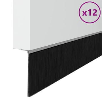 Vidaxl Skrbniki za vrata z vijaki 12 szt. srebrna 100 cm