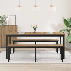 Vidaxl Jedilne mize 180 x 90 x 75 cm Inženirski les Pravokotna