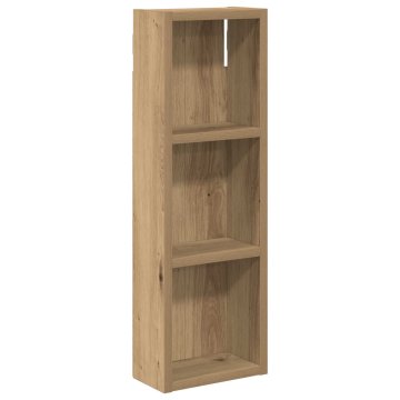 Vidaxl Kopalna stenska omarica Artisan hrast 20 x 10 x 60,5 cm
