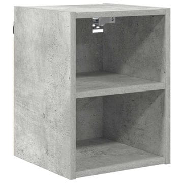 Vidaxl Viseča omarica Betonsko siva 30 x 29,5 x 40 cm Konstruiran les