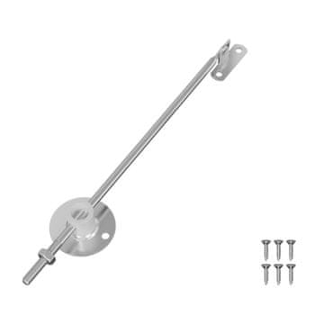 Vidaxl Zatik za podporo pokrova 12 szt. srebrna 194 x 36 x 18 mm elezo