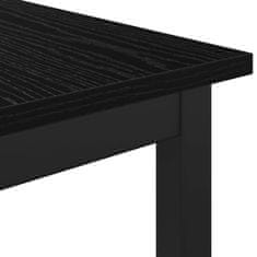Vidaxl klop Črna Orehovina 80 x 35 x 45 cm Konstruiran les