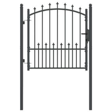 Vidaxl Vrata ograje s bodicami EMMEN 100 x 100 cm