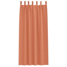 Vidaxl Zavese za zatemnitev z obroči 2 szt. Terakota 260 x 140 cm