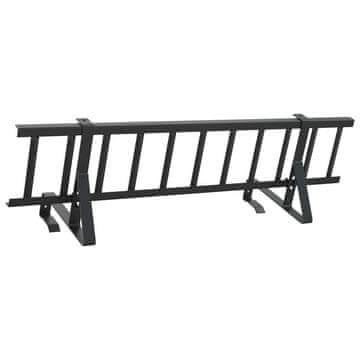 Vidaxl Snežni varovalni sistem za strehe Črna 100 x 29,5 x 34,5 cm
