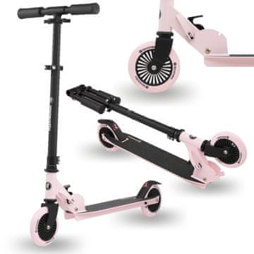 HyperMotion Dvokolesni otroški skiro z nastavljivim krmilom 67–79 cm - zložljiv, poliuretanska kolesa premera 125 mm, nosilnost 40 kg, primeren od 3 let