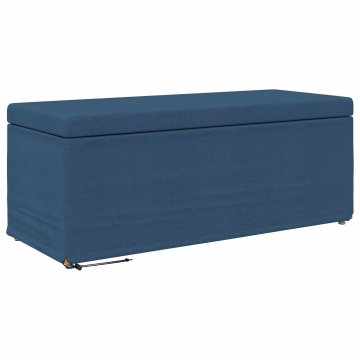 Vidaxl Stolica Modra 101 x 41 x 40 cm Tkanina in obdelano les