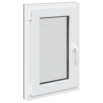 Vidaxl Okno za klet RISOR 50 x 75 cm PVC in steklo Antracit