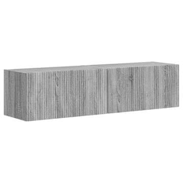 Vidaxl TV stenska omara 2 szt. Siva Sonoma 60 x 31 x 29,5 cm