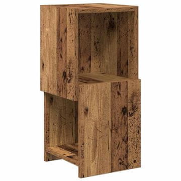 Vidaxl Kotna omarica Star les 25,5x25x55cm Konstruiran les