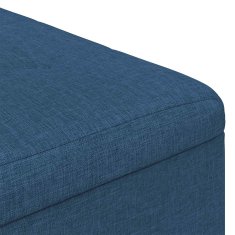 Vidaxl Ottoman s shranjevanjem Modra 60 x 60 x 45 cm blago