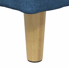 Vidaxl Ottoman s shranjevanjem Modra 60 x 60 x 45 cm blago
