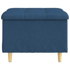 Vidaxl Ottoman s shranjevanjem Modra 60 x 60 x 45 cm blago
