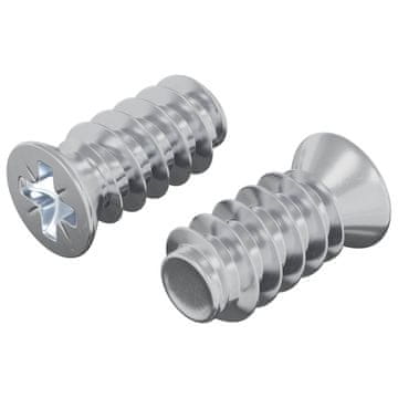 Vidaxl Vijak 2 szt. srebrna M6 x 12 mm elezo