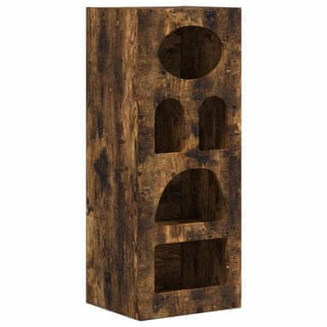 Vidaxl Strani šal Dimljeni oreh 40 x 35 x 100,5 cm Konstruiran les