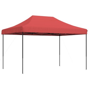 Vidaxl Zabavni šotor Burgundija 279 x 410 x 315 cm Oxford tkanina