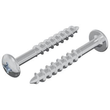 Vidaxl Vijak 2 szt. srebrna 9,8 x 35 mm elezo
