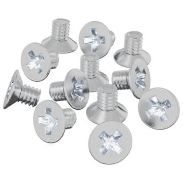 Vidaxl Vijaki s countersunk glavico 32727 szt. srebrna elezo