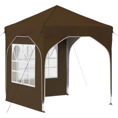 Vidaxl Zložljivi šotor za zabave 192 x 192 x 245 cm Taupe