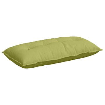 Vidaxl Poglavni vzglavnik Svetlo zelena 100 x 19 x 50 cm blago
