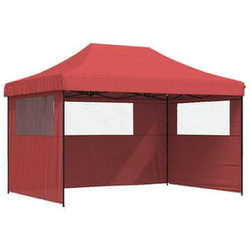 Vidaxl Zabavni šotor Burgundija 279 x 410 x 315 cm Oxford tkanina