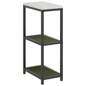 Vidaxl Shramba za kuhinjo HATTEM Olivno zelena 30 x 50 x 92 cm Jeklo