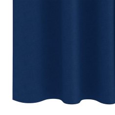 Vidaxl Zavese za zatemnitev z obroči 2 szt. Temno modra 260 x 140 cm