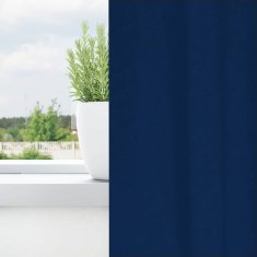 Vidaxl Zavese za zatemnitev z obroči 2 szt. Temno modra 260 x 140 cm