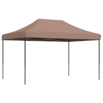 Vidaxl Zabavni šotor Rjava 292 x 440 x 315 cm Oxford tkanina