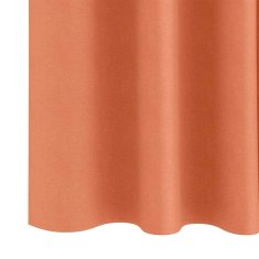 Vidaxl Zavese za zatemnitev z obroči 2 szt. Terakota 140 x 140 cm