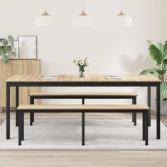 Vidaxl Jedilne mize 200 x 100 x 75 cm Inženirski les Pravokotna