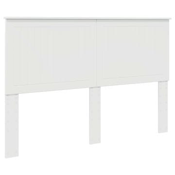 Vidaxl Vzglavje z vzglavjem Svetlo Belo 150 cm Konstruiran les