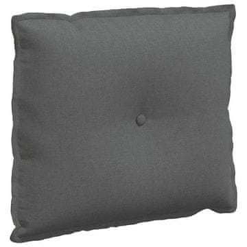 Vidaxl Poglavni vzglavnik Temno siva 60 x 19 x 50 cm blago