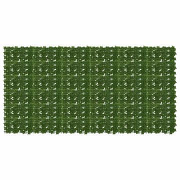 Vidaxl Ograja za balkon z listi 300 x 150 cm Polietilen in tkanina
