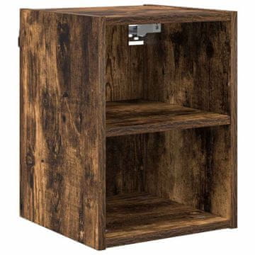 Vidaxl Viseča omarica Dimljeni oreh 30 x 29,5 x 40 cm Konstruiran les