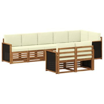 Vidaxl Sedežne garniture Masiven les akacije